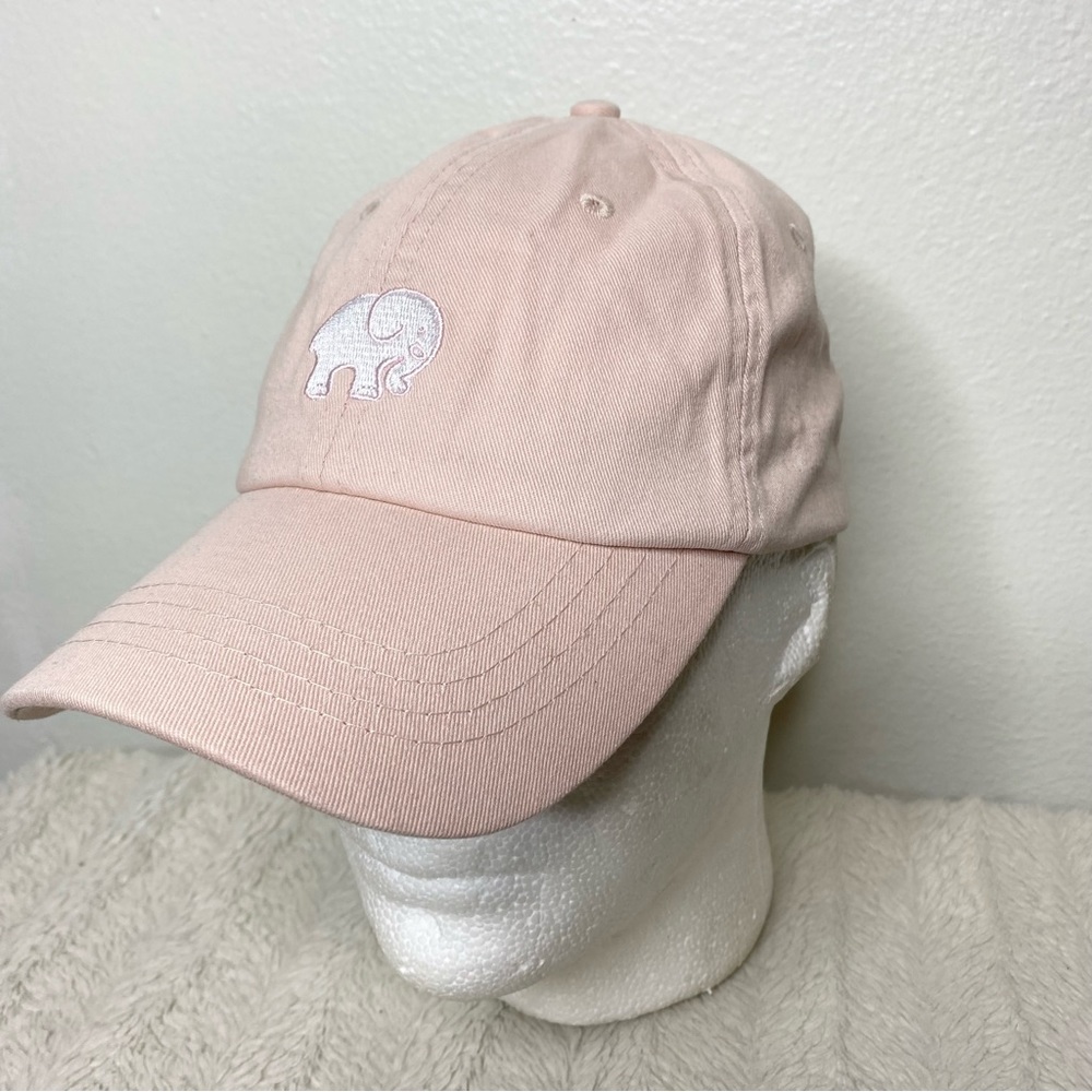 ivory ella Pale Pink Elephant Baseball Cap